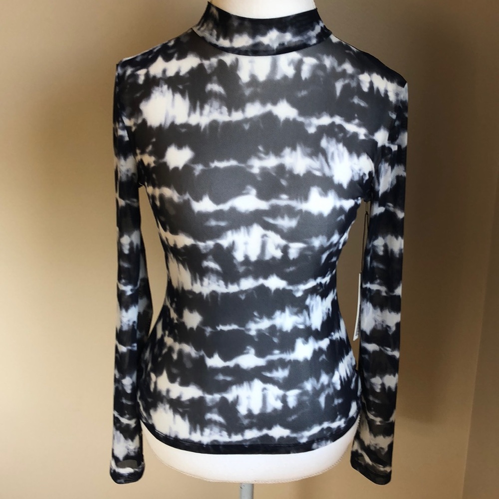 Long Sleeve  Mesh Top